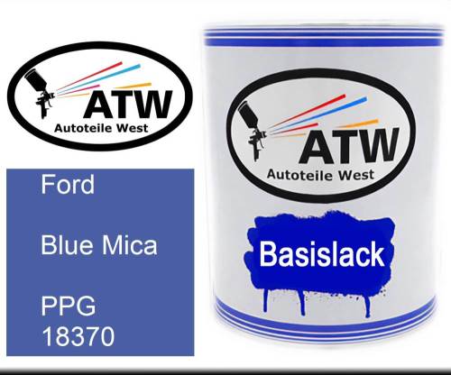 Ford, Blue Mica, PPG 18370: 1L Lackdose, von ATW Autoteile West.